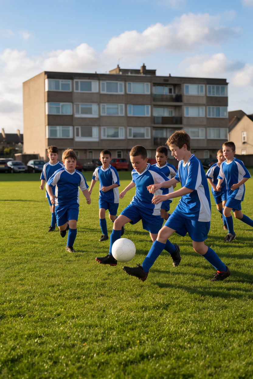 Turnier — Kinder beim Fussballspiel